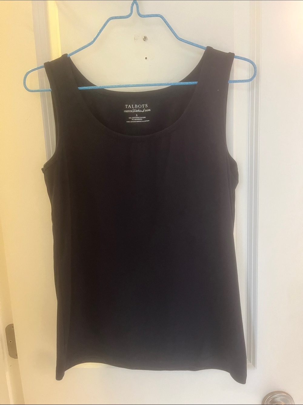 Talbots Navy Scoop Neck Sleeveless Tank